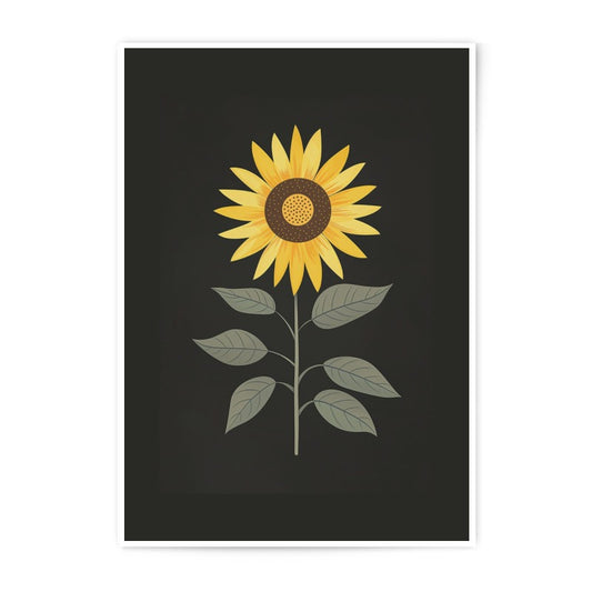 Sunflower Photographic Print, Floral Art, Botanical Wall Decor, Modern Home Art, Flower Photography, Sunflower Art Print, Wall Art - Tawshia