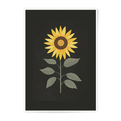 Sunflower Photographic Print, Floral Art, Botanical Wall Decor, Modern Home Art, Flower Photography, Sunflower Art Print, Wall Art - Tawshia