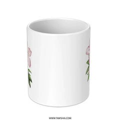 Azalea Mug, Floral Mug, Pink Flower Mug, Botanical Mug, Gift for Plant Lover, Coffee Mug, Tea Cup, Garden Mug, Nature Mug, Pretty Mug - Tawshia