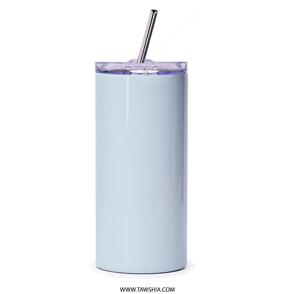Sleek Light Blue Insulated Tumbler with Straw product