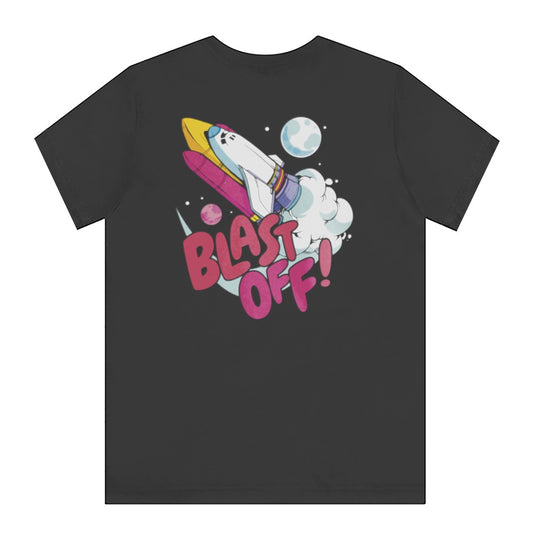 Blast Off Rocket Graphic Tee Shirt product