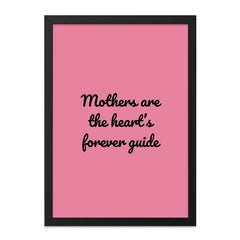 Mothers Heart Guide Wall Art, Mothers Day Gift, Mother Quote Print, Home Decor, Inspirational Wall Decor, Pink Wall Art - Tawshia