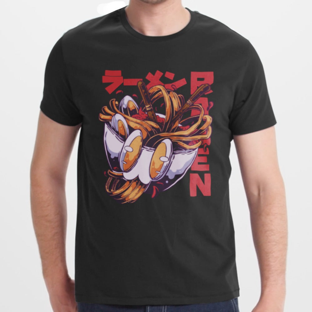Ramen Bowl Graphic Tee Japanese Noodle Art Shirt product type