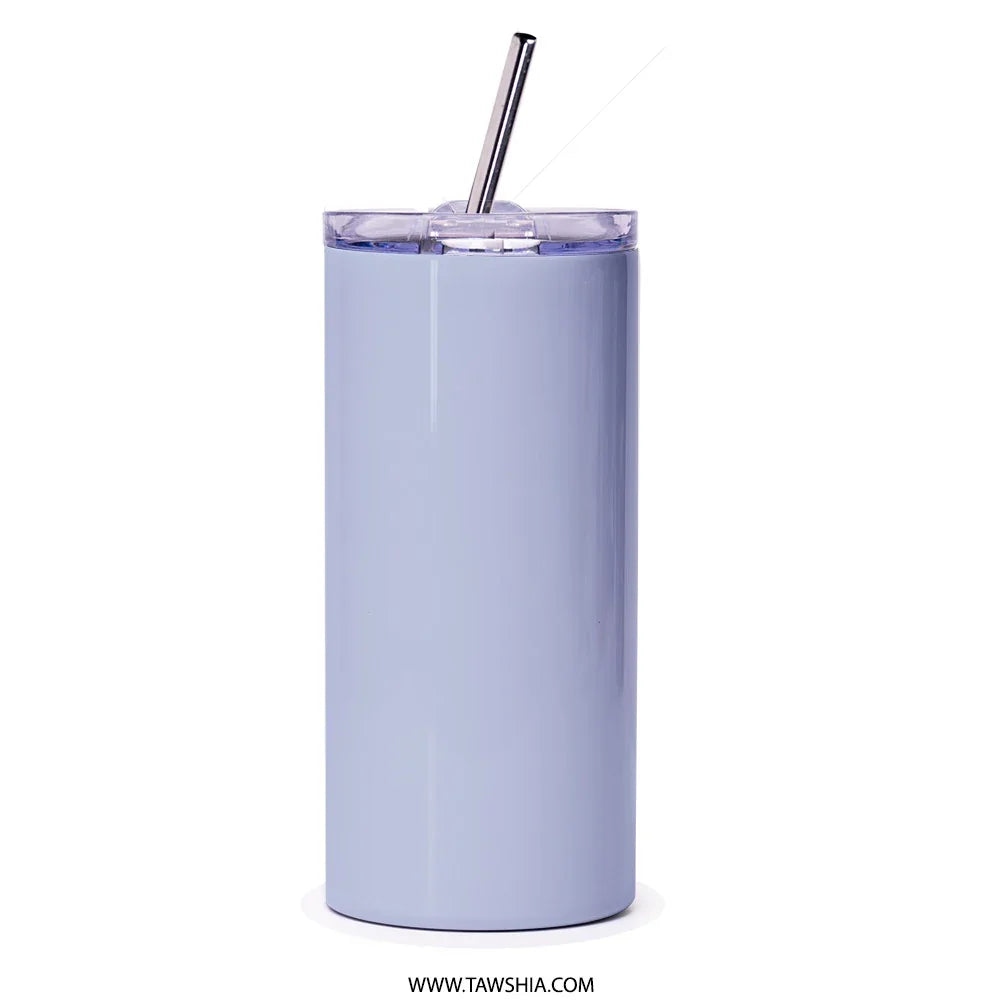 Elegant Blue Travel Tumbler With Straw product type