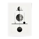 Abstract Circles Photographic Print, Modern Art Print, Geometric Art Print, Minimalist Art, Home Decor, Wall Art, Black and White Print - Tawshia
