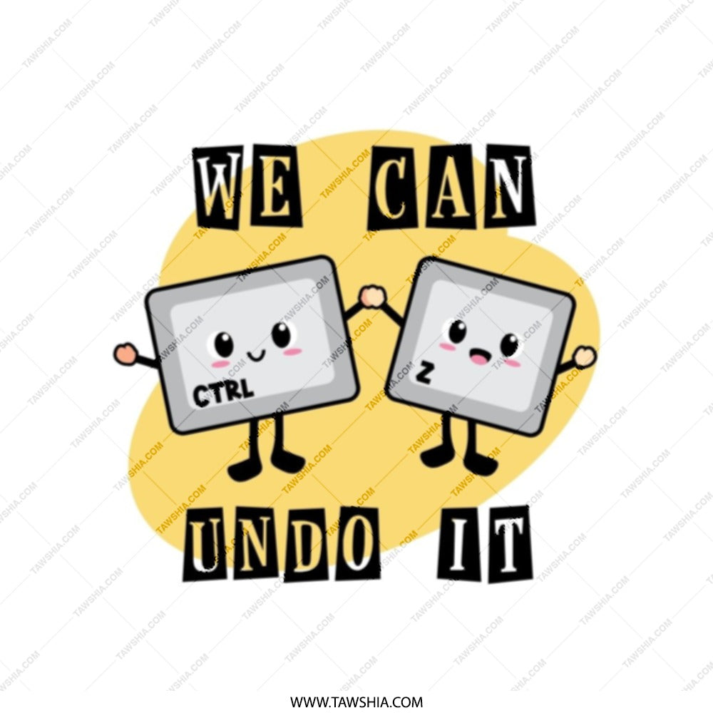 We Can Undo It Tote Bag, Ctrl Z Tote, Funny Tote Bag, Cute Computer Keyboard Tote, Gift for Programmer, Nerdy Bag, Gift for Coder - Tawshia