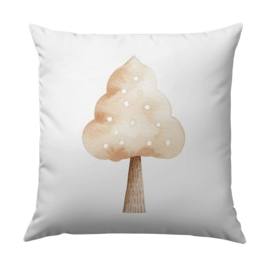 Watercolor Tree Pillow, Cute Tree Cushion, Modern Pillow, Nursery Decor, Decorative Pillow, Home Accent Pillow, Unique Pillow Designs - Tawshia