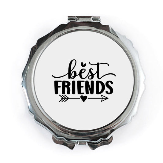 Best Friends Pocket Mirror, Friendship Gift, Bestie Gift, Personalized Mirror, Compact Mirror, Gift For Her, Cute Mirror, Friend Pocket - Tawshia