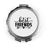 Best Friends Pocket Mirror, Friendship Gift, Bestie Gift, Personalized Mirror, Compact Mirror, Gift For Her, Cute Mirror, Friend Pocket - Tawshia