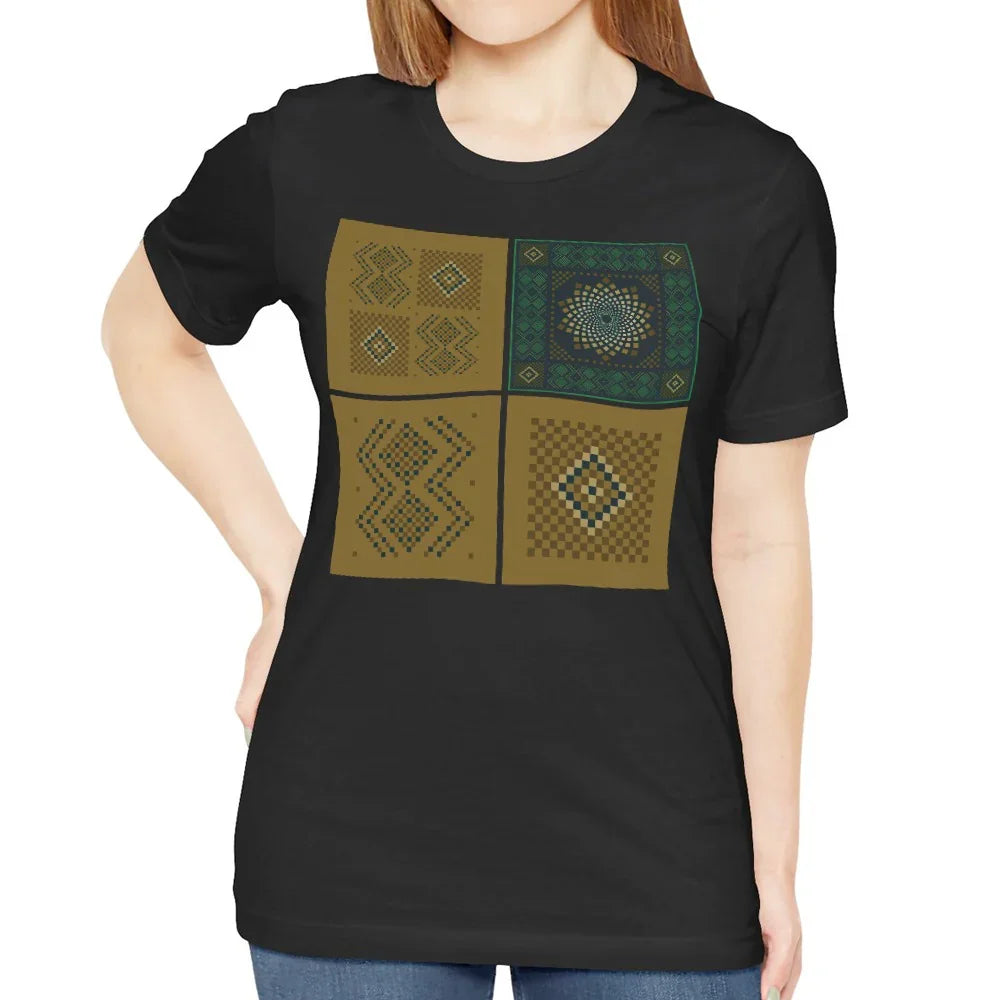 Intricate Patterned Blocks Design T-Shirt product