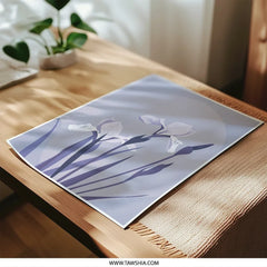 Iris Photographic Print, Floral Art, Botanical Print, Purple Flower Print, Home Decor, Wall Art, Nature Print, Gift Idea - Tawshia