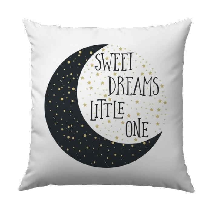 Sweet Dreams Pillow, Nursery Decor Pillow, Baby Room Pillow, Moon Pillow, Stars Pillow, Little One Pillow, Kids Pillow - Tawshia