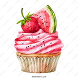 Cupcake Tote Bag, Strawberry Watermelon Design, Foodie Gift, Dessert Lovers, Stylish Grocery Bag, Reusable Shopping Bag, Unique Tote Bag - Tawshia