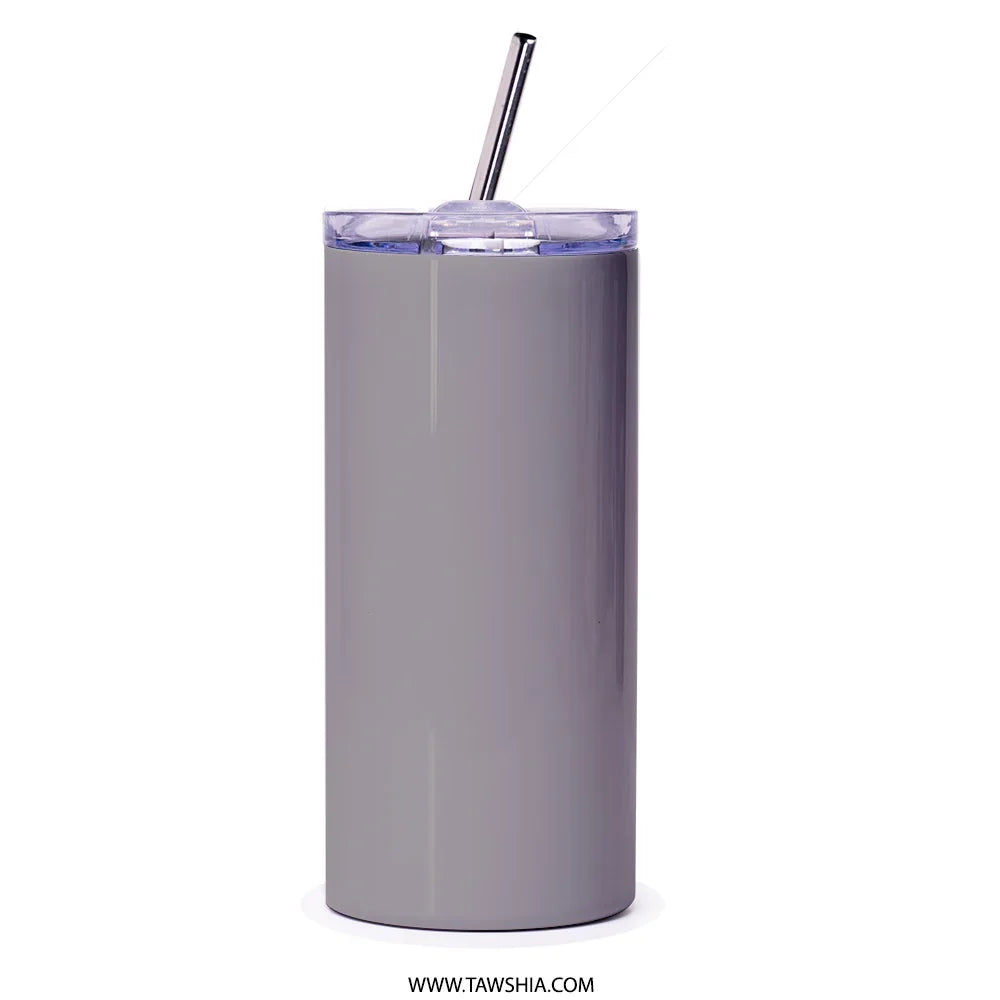 Crystal Clear Lid and Straw Grey Tumbler product type