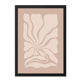 Abstract Flower Wall Art, Neutral Decor Print, Minimalist Floral Art, Modern Wall Decor, Botanical Wall Hanging, Beige Flower Artwork - Tawshia