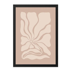 Abstract Flower Wall Art, Neutral Decor Print, Minimalist Floral Art, Modern Wall Decor, Botanical Wall Hanging, Beige Flower Artwork - Tawshia