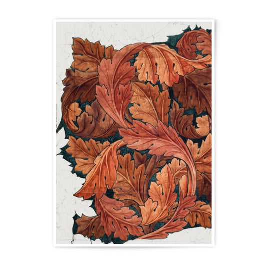 Autumn Leaves Photographic Print, Botanical Art Print, Rustic Fall Decor, Vintage Inspired Wall Art, Leaf Pattern Print - Tawshia