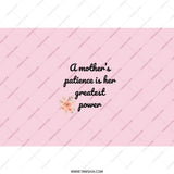 Mothers Patience Tumbler, Mom Gift, Floral Tumbler, Gift for Mom, Mother's Day Present, Mom Coffee Tumbler, Tea Tumbler, Mom Quote - Tawshia