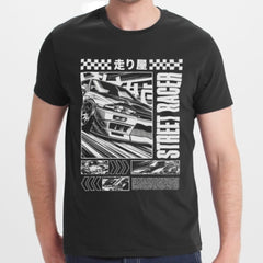 Street Racer Graphic Tee with Japanese Text product type