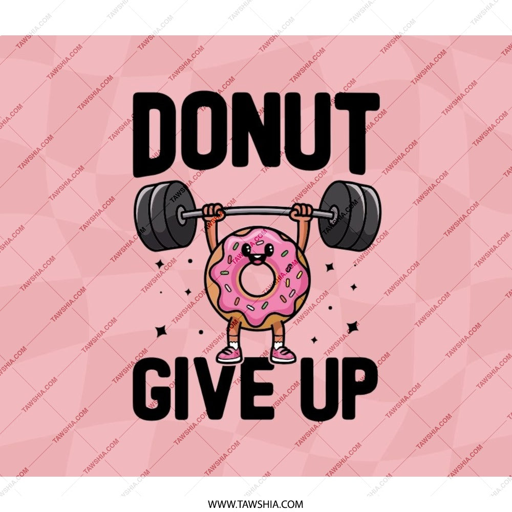 Donut Give Up Backpack, Funny Workout Backpack, Gym Motivation Back Pack, Cute Foodie BackPack, Weightlifting, Gift Idea - Tawshia