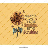 Sunflower Backpack, Motivational Quote, Be the Sunshine, Floral Design, Laptop Backpack, Trendy Backpack - Tawshia