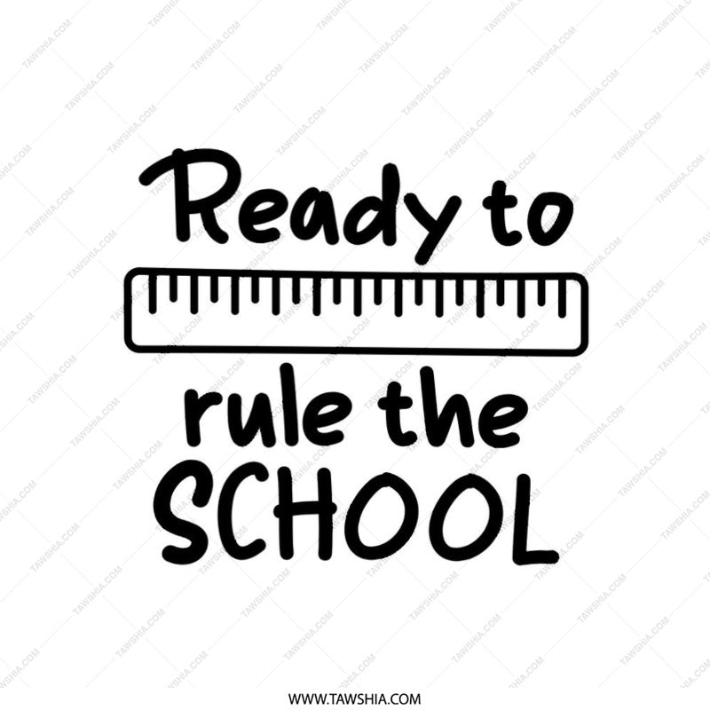 Ready to Rule the School Pillow, Back to School Gift, Teacher Pillow, Student Pillow, Classroom Decor, Educational Pillow - Tawshia