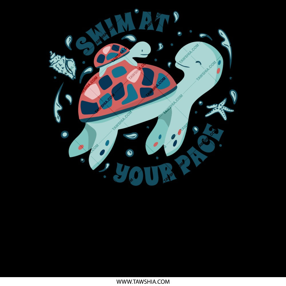 Swim at Your Pace Turtle Art product