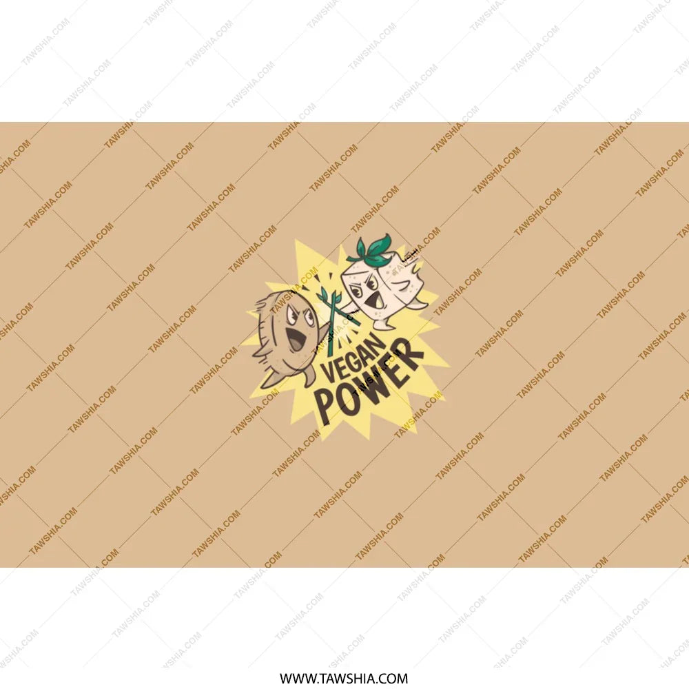 Vegan Power Fun Illustrated Design product