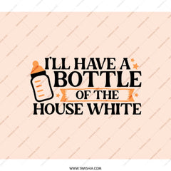 House White Wine Funny Backpack, Wine Lover, Mom Life, Humor, Travel, Gift for Wine Mom, I'll Have A Bottle Backpack, Gift for Women - Tawshia