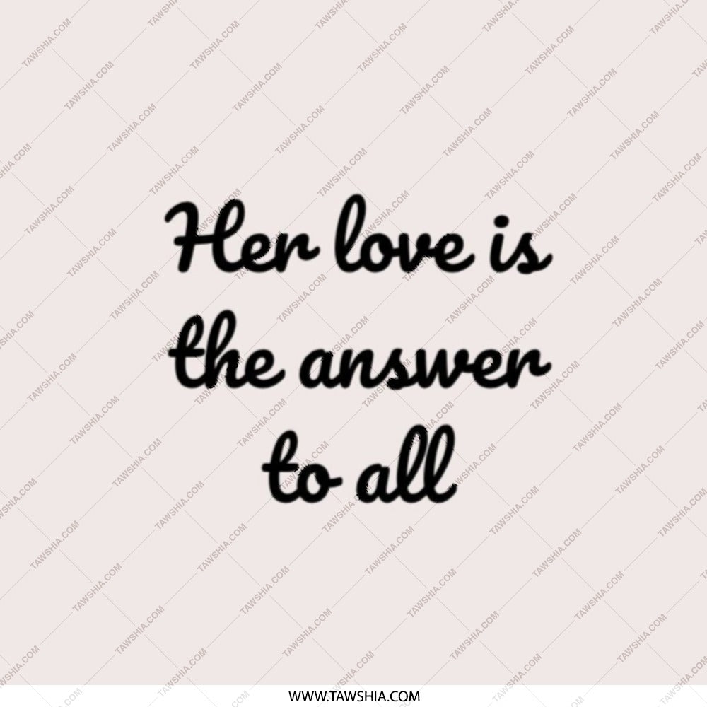 Her Love Pocket Mirror, Pocket Mirror, Inspirational Mirror, Love Gift, Affirmation Mirror, Gift for Her, Her Love is the Answer - Tawshia