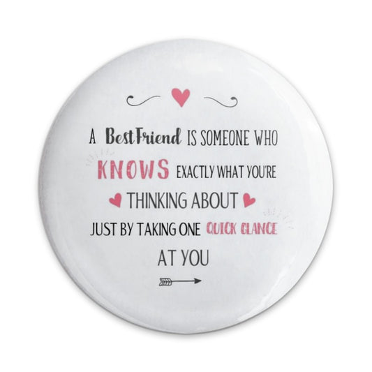 Best Friend Pinback Button, Friendship Gift, Thinking of You, Cute Pin, Gift for Bestie, I Love My Best Friend, Friends Forever - Tawshia