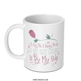 Bride Best Friend Mug, Bridal Party Gift, Wedding Day Present, Bridesmaid Mug, Custom Coffee Mug, Gift for Bestie, Floral Wedding Mug - Tawshia