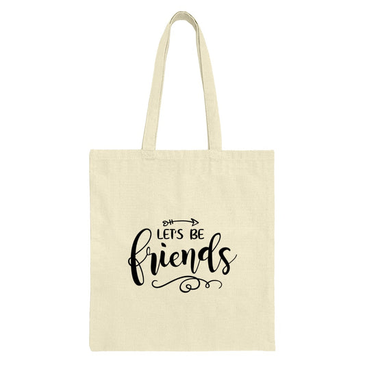 Let's Be Friends Tote Bag, Friendship Gift, Best Friend Present, Gift for Friend, Cute Tote, Trendy Tote Bag, Shopping Bag - Tawshia