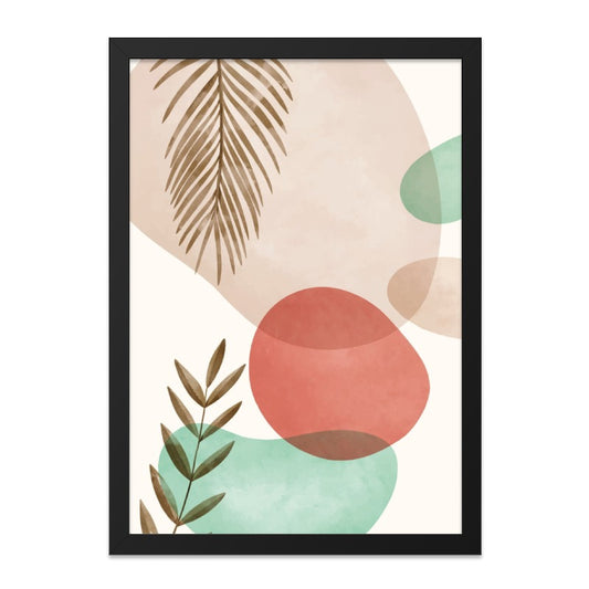 Abstract Leaves Wall Art, Modern Shapes Print, Botanical Home Decor, Minimalist Art Print, Tropical Wall Decor, Contemporary Art - Tawshia