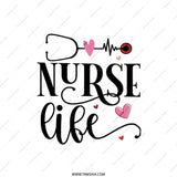 Nurse Life Pillow, Heart, Stethoscope Throw Pillow, Nursing Gift Idea, Registered Nurse Decor, Cute Pillow, Health Care Worker Gift - Tawshia