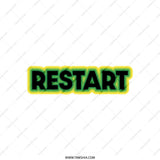 Restart Tote Bag, Motivational Bag, Positive Vibes, Graphic Tote, Everyday Carryall, Durable Shopper, Stylish Tote Bag, Reusable Gift - Tawshia