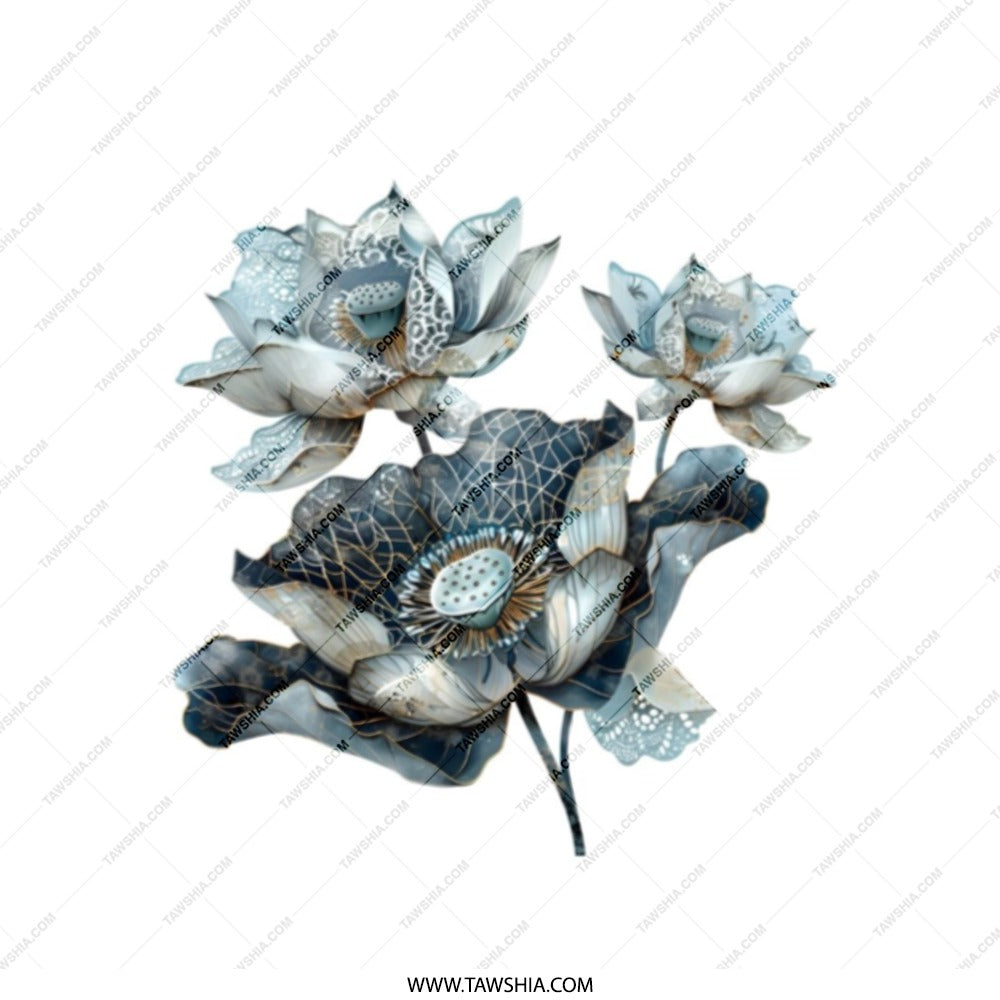 Lotus Flower Tote Bag, Floral Design, Botanical Print, Stylish Shopping Bag, Everyday Tote, Nature Lover Gift, Unique Gift Idea - Tawshia