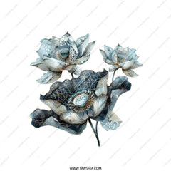 Lotus Flower Tote Bag, Floral Design, Botanical Print, Stylish Shopping Bag, Everyday Tote, Nature Lover Gift, Unique Gift Idea - Tawshia