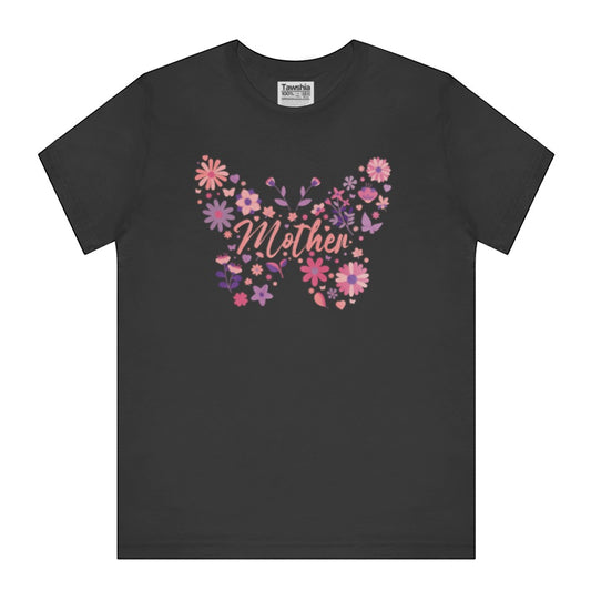 Mother Butterfly Floral Design Graphic T-shirt Product