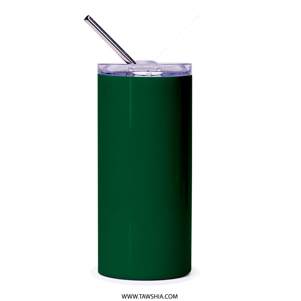 Saudi National Day Tumbler, Kingdom Map, Saudi Arabia Gift, Green Tumbler, Patriotic Present, Travel Mug, Coffee Cup, Stylish Tumbler - Tawshia
