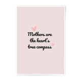 Mothers True Compass Photographic Prints, Mother's Day Gift, Heart's Compass Art Print, Sentimental Wall Decor, Home Prints - Tawshia