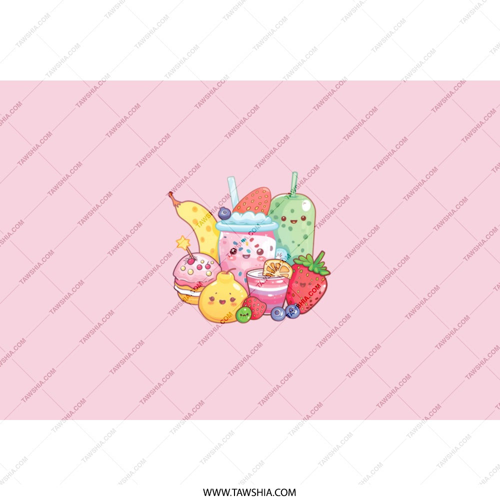 Kawaii Food Tumbler, Cute Fruit Drink Tumbler, Anime Tumbler, Aesthetic Tumblr Gift, Kawaii Gift, Fruit Tumbler, Beverage Tumbler - Tawshia