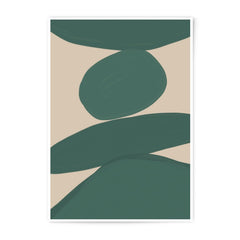 Abstract Photographic Print, Green Shapes Art, Modern Home Decor, Minimalist Art Print, Geometric Shapes Print, Contemporary Art Print - Tawshia