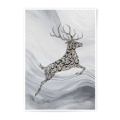 Arabic Calligraphy Deer Photographic Print, Islamic Art Decor, Home Decor, Wall Art, Unique Gift Idea - Tawshia
