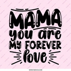 Mama Forever Love Pinback Button, Mothers Day Gift, Mom Appreciation, Trendy Pin, Best Mom Ever, Cute Gift for Mothers, Pink - Tawshia