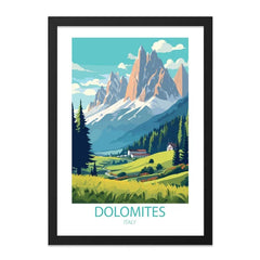 Dolomites Italy Wall Art, Mountain Landscape Print, Italian Alps Artwork, Travel Poster, Home Decor, Fine Art Print - Tawshia