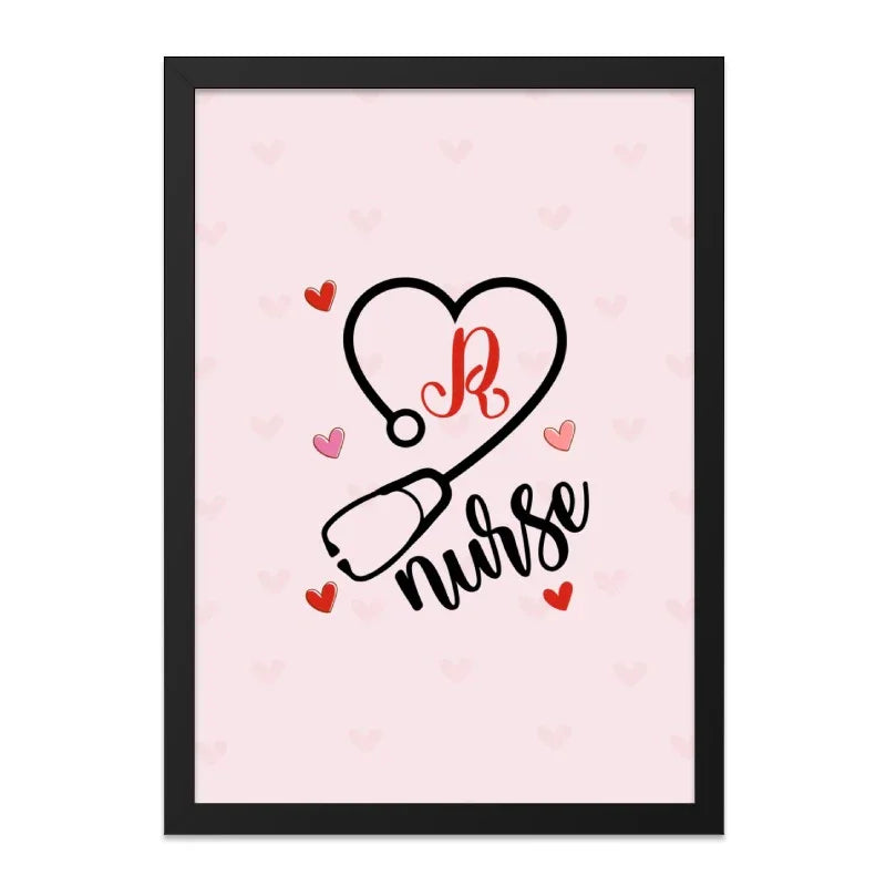 Nurse Heartbeat Wall Art, Healthcare Hero Decor, Medical Professional Gift, Stethoscope Heart, Nurse Appreciation Print, Love Wall Decor - Tawshia