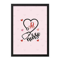 Nurse Heartbeat Wall Art, Healthcare Hero Decor, Medical Professional Gift, Stethoscope Heart, Nurse Appreciation Print, Love Wall Decor - Tawshia