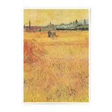 Wheatfield near Auvers Photographic Print, Vincent van Gogh Art, Landscape Fine Art, Famous Painting Reproduction, Wall Decor - Tawshia