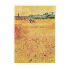 Wheatfield near Auvers Photographic Print, Vincent van Gogh Art, Landscape Fine Art, Famous Painting Reproduction, Wall Decor - Tawshia